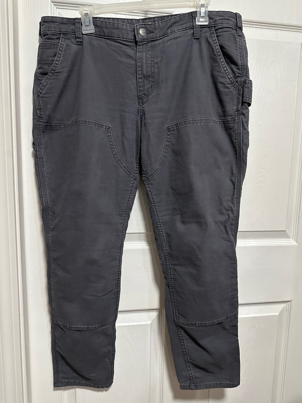 Carhartt Crawford Double Front Slim Fit Gray Work Pants Women’s 16 Regular